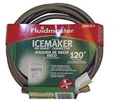 Fluidmaster 12IM120 Ice Maker Connector, Braided Stainless Steel - 1/4" Compression Thread x 1/4" Co