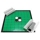 PROGRESS 折り畳みリバーシ 白黒 ボードゲーム おもちゃ 子供 持ち運び