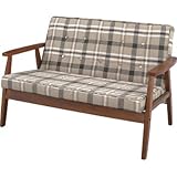 NORDIC ソファ２人掛（ネイビー）　　 　　　【ソファ】【二人掛け】【木製ソファ】【会議室】【待合室】【カフェ】【エントランス】【STAC】【カリモク風】【ファブリック】【212】