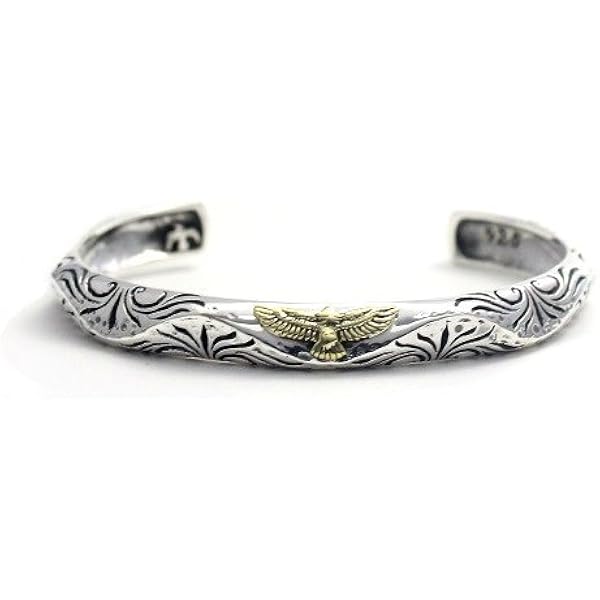 Amazon.co.jp: Karen Silver Bangle Bracelet Silver Accessory Men's