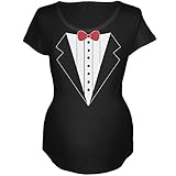 ハロウィンタキシードコスチュームブラックマタニティソフトTシャツ US サイズ: XL カラー: ブラック