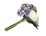 ローズ　紫陽花 ブーケ ミックス (ホワイト×パープル)