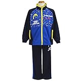 ジャージ上下 子供用 HEAD(ヘッド) トレーニングスーツ 男の子 男児 ボーイズ ジャージ 切替タイプ fo-17142sp 140cm ブルー