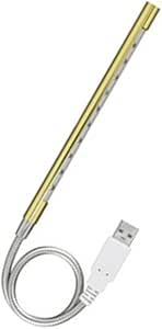 GREEN HOUSE USB 10LEDライト フレキシブルタイプ ゴールド GH-LED10FLG