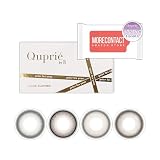 ウェットティッシュ付き カラコン キュプリエ ワンマンス 1箱2枚入 Quprié 1month 14.5mm 8.6mm Amazon.co.jp限定 Rちゃん PWR：-6.00／COLOR：グレーシャトン