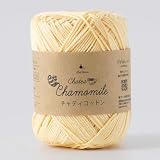 原ウール Knitworm 毛糸 1玉 チャティ コットンヤーン 中細 20g(約48m) 綿 yarn 春夏手編み糸 (5.カスタード)