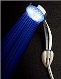 簡単付け替え　LEDシャワーヘッド   水圧 発電して ３色に変化する お風呂 に お財布にも 地球にも優しい