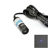 工業用バイオレットブルーレーザー405nm 50mw調整ダイオードドットレーザーモジュール14.5x48mm 5V クラス2