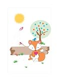 Feel Good Art Thick Nursery Box Canvas Cute Fox Design (A2) by Feel Good Art