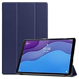 Lenovo Tab M10 HD ケース Lenovo Tab M10 HD 2nd Gen ケース Lenovo Tab M10 HD 第2世代 2020 ケース【Trocent】Lenovo Tab M10 HD TB-X306F ケース レノボ Tab M10 HD 10.1インチ ケース Lenovo Tab M10 HD ZA6W0022JP ケース ZA6W0126JP/ZA6V0168JP/ モデル番号：TB-X306F TB-X306Xス用ケース タンド機能付き 三つ折型 超薄型 高級PUレザーカバー オートスリープ機能 内蔵マグネット開閉式 (ブルー)