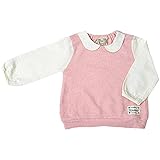 2017年 春物 UZULAND ウズランド 衿付き 長袖Ｔシャツ ピンク◇95cm