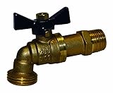 Everflow Supplies 46341-NL Lead 3/4-Inch MIP 1/2-Inch FIP Free Quarter Turn Hose Bibb [並行輸入品]