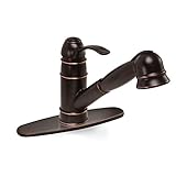 Premier 125467 Wellington Kitchen Faucet With Pull-Out And Single Handle, Parisian Bronze, Lead Free