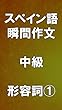 スペイン語 瞬間作文 中級 形容詞①