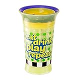 Sassy Spoutless Slogan Grow Up Cup, Eat Drink Play Repeat, 9 Ounce by Sassy