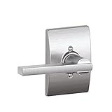 Schlage F170 LAT 626 CEN Century Collection Latitude Decorative Trim Lever, Satin Chrome [並行輸入品]