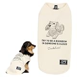 【LIFELIKE公式】ドッグタイプタンクDACHS ドッグウェア タンク 小型犬 犬 服 春 夏 秋 冬 通年 犬種 ダックス ミニチュアダックスフンド イラスト シンプル おしゃれ 犬の服 ペット服 犬服 ペット 洋服 ペット用品 ライフライク (3L)