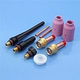 Kitoola 10ピース1/16 インチ TIG 溶接ガスレンズアクセサリーキットトーチ 17/18/26 T13
