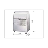 ダイケン クリーンストッカー　CKM-600型　（18-8ステンレスタイプ）　【ゴミ袋（45L）集積目安　7袋、世帯数目安　3世帯】　【ゴミ収集庫】 シルバー