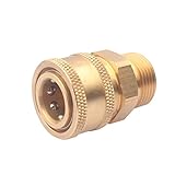 DUSICHIN DUS-228 3/8 Inch Quick Connect to M22 Metric Fitting for High Pressure Washer Gun and Hose 