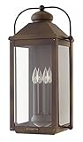 Hinkley照明1858-ll Anchorage 4ライト25「CLEと高アウトドア壁取り付け用燭台、 1858LZ-LL