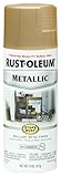 Rust-Oleum 286524 Stops Rust Vintage Metallic Spray Paint 11 Oz, Warm Gold, [並行輸入品]