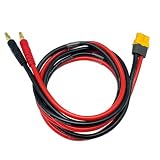 XT60H (XT60アップガードメスコネクタープラグから4mmバナナプラグバッテリー充電リードアダプターケーブル3フィート/1メートル)。