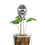 YSBER 3 in 1土壌PH水分水分計/酸性湿度日光庭園植物花湿ったテスター植物用ツール (ゴールデン)