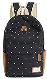 MissとMr リュックサック リュックドット柄 水玉 帆布バッグ リュックサック アウトドア キャンバス バックパック 小学生 中学生 高校生 大学生 メンズ レディース シンプル 軽量 アウトドア