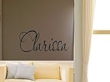 Clarissa男の子女の子部屋保育園ベビーキッズ名前ビニール壁引用ステッカー