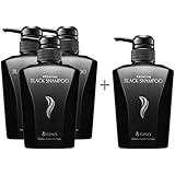 &GINO 頭皮ケアシャンプー プレミアムブラックシャンプー3本+1本サービスセット 400ml【 頭皮ケア スカルプ シャンプー 男性用 メンズ 】