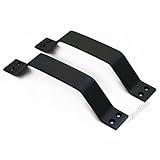 Weichuan 9 "ブラックバーン木製素朴なスライドドアプルハンドル – Slidingバーンドアハードウェアキットバーンドア庭ゲートShedプルハンドル( Pack of 2 )