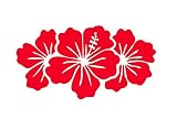 ハイビスカス Hibiscus 南国 花形 ハワイアン hawaii フラワー flower 3連 ステッカー シール (デカール) (レッド) ハイビスカス Hibiscus 南国 花形 ハワイアン hawaii フラワー flower 3連 ステッカー シール (デカール) (レッド)