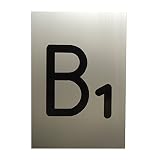 杉田エース 階数表示板 AB兼用プレート No.B1