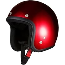 Amazon | バイクパーツセンター バイクヘルメット ジェット レッド