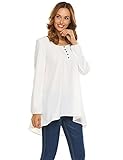 Zeagoo SHIRT レディース US サイズ: L カラー: ホワイト