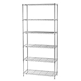 【セット買い】 ルミナス メタルラック ライトシリーズ 6段 耐荷重150kg ポール径19mm 防サビ加工 幅79.5×奥行34.5×高さ174.5cm IHT8018-6