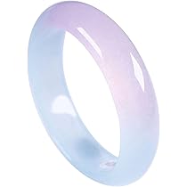 Amazon | [BUDBYU] 女性用翡翠ブレスレットバングル蛍光紫翡翠