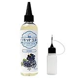 プルプラ 国産 電子タバコリキッド VAPE(ベイプ)リキッド 大容量 120ml 便利な目盛付きボトル ニードルボトル 10ml付き (巨峰)