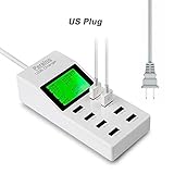 USB Charger Power Strip,Peralng 8 Ports USB Travel Charger Desktop Multi Universal Super Charging St