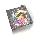 レインボーローズのプリザーブドフラワー box入り〔1輪〕