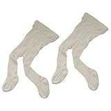 赤ちゃん&幼児用50 % Organicコットン/ 50 %メリノウール冬タイツ、2 - Pack カラー: ブラウン