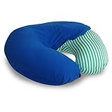 NurSit Nursing Pillow with Removable Blue Slipcover, Stripe Print by NurSit [並行輸入品]