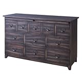 マボガニー チェスト11D 幅126cm 天然木 木製 収納 タンス たんす 衣類 洋服 整理 リビング 新生活 引っ越し おしゃれ シンプル ダークブラウン