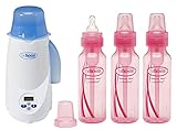 Dr. Brown's Standard Pink 8oz Bottles - 3pk & Dr. Brown's Bottle Warmer by Dr. Brown's