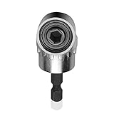 SIENOC 105°角度延長1 / 4inch 6.35mmヘックスドリルビットCR-Vスクリュードライバソケットホルダーアダプター角度ドリル