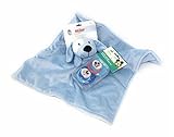 Blue Doggie Soothing Security Buddy Blankie and 2 Pacifier Set [並行輸入品]