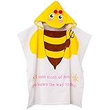 CUTE Baby Hooded Towel,STAR-TOP 100% Organic Cotton,Soft,Children's Cartoon Bathrobe for Baby Gifts 