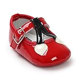 桜桃柄バレエシューズ 新生児ベビーシューズ 結婚式 レッド11cm