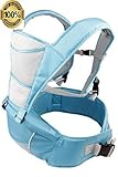 Babi Bambino Best Baby Carrier Front Kangaroo Sling Backpack Soft Hip Seat (Blue) by Babi Bambino